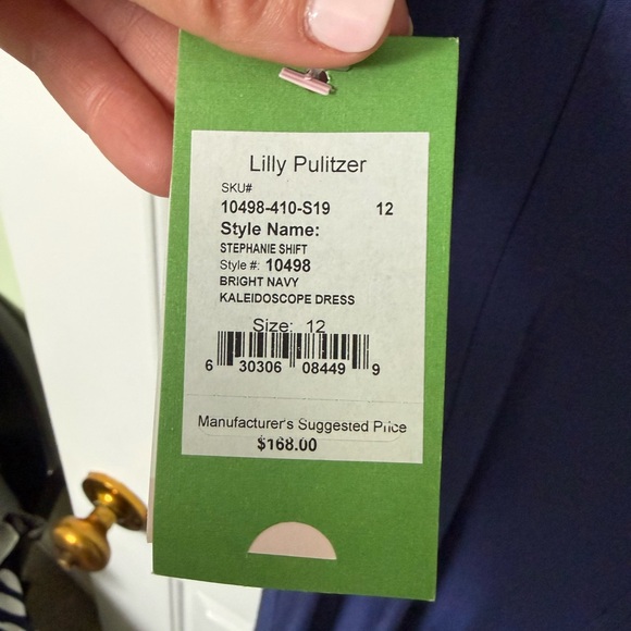 Lilly Pulitzer Blue Dress with Vibrant Floral Accents - Picture 3 of 4